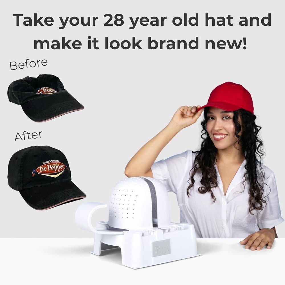 Hat Shaper Machine with Stiffening Spray, Adjustable Hat Care & Reshaping Device