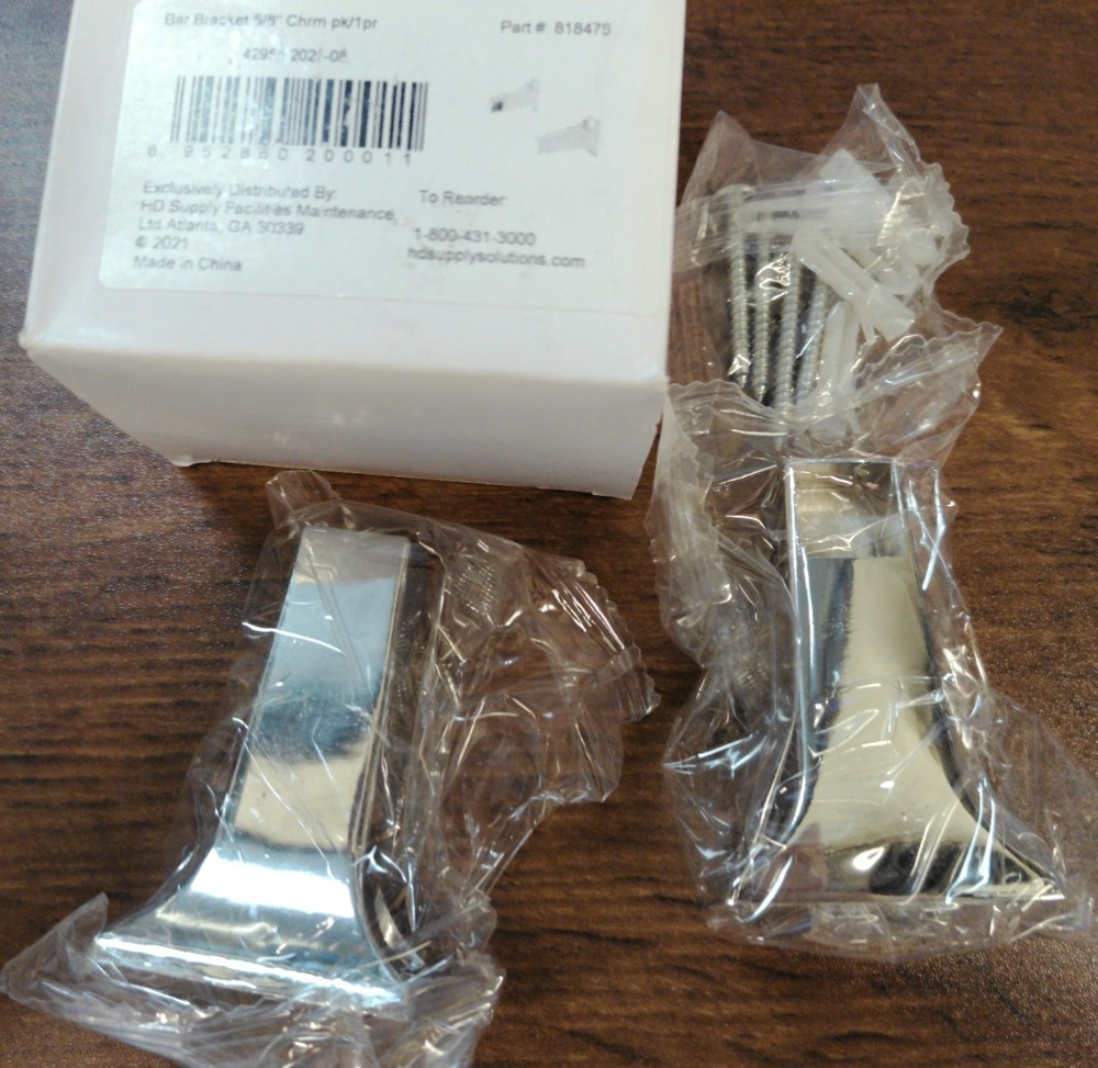 Bar Bracket 5/8" Chrome 818475