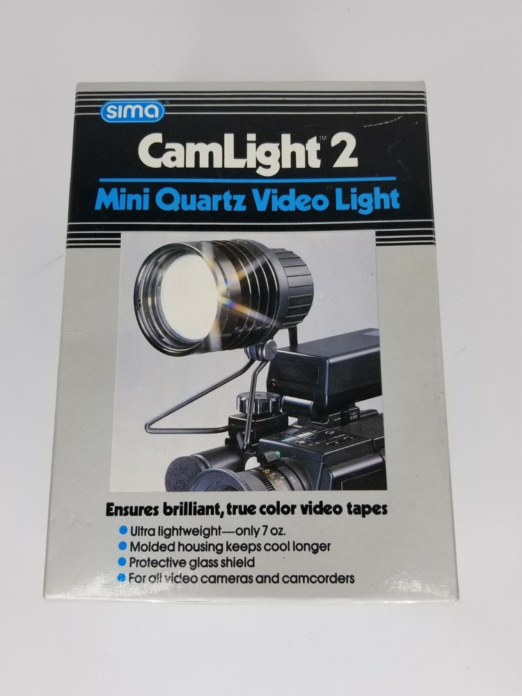 Vintage Sima CamLight 2 Mini Quartz Video Camera