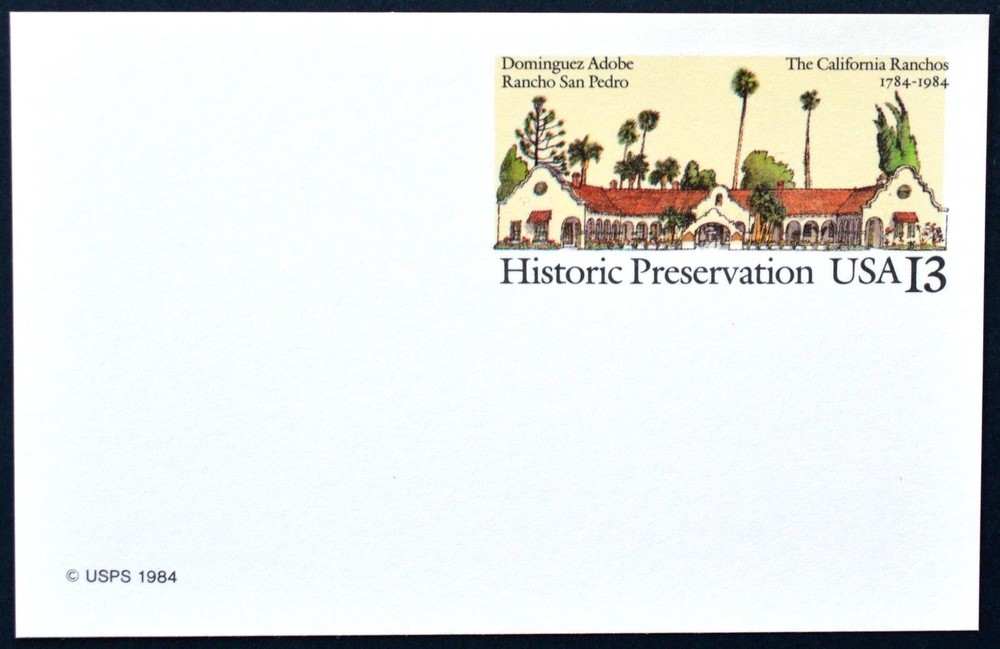 1984 US Sc #UX104 postal card, 13 cent, mint, sharp corners, excellent condition