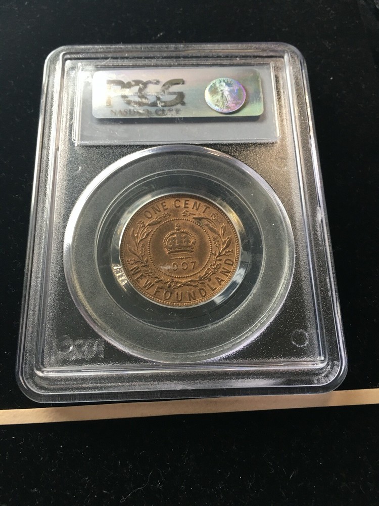 1907 PCGS Graded Newfoundland ¢1 Cent, **MS-64** #1650