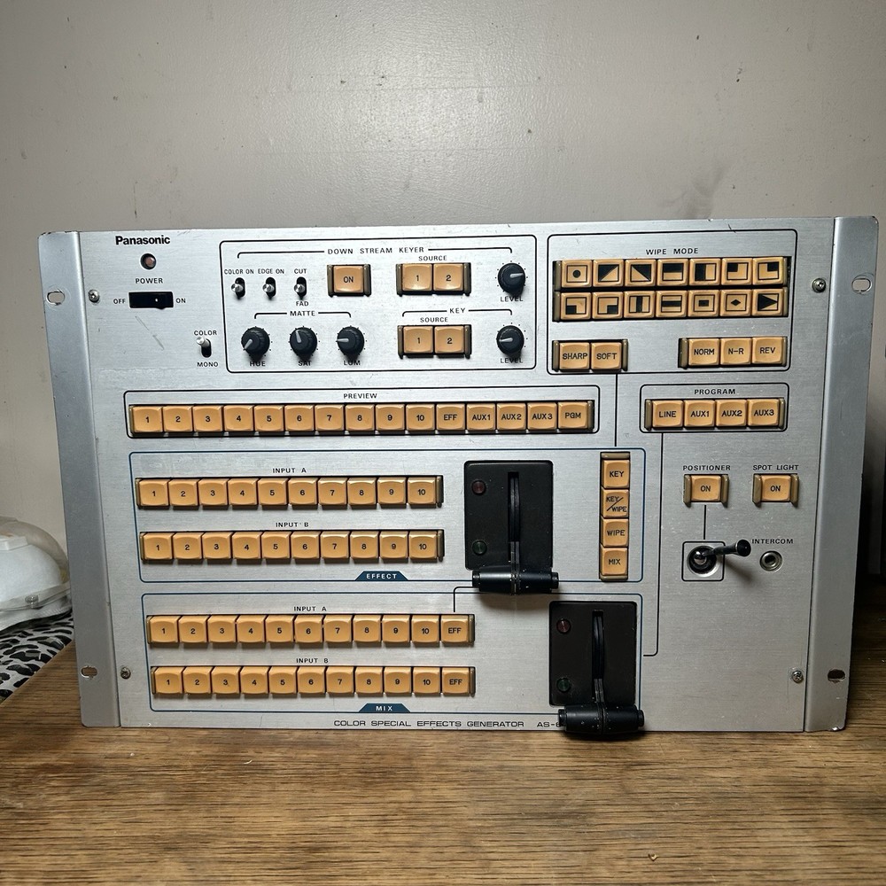 Vintage Panasonic Color Special Effects Generator AS-6100 Untested