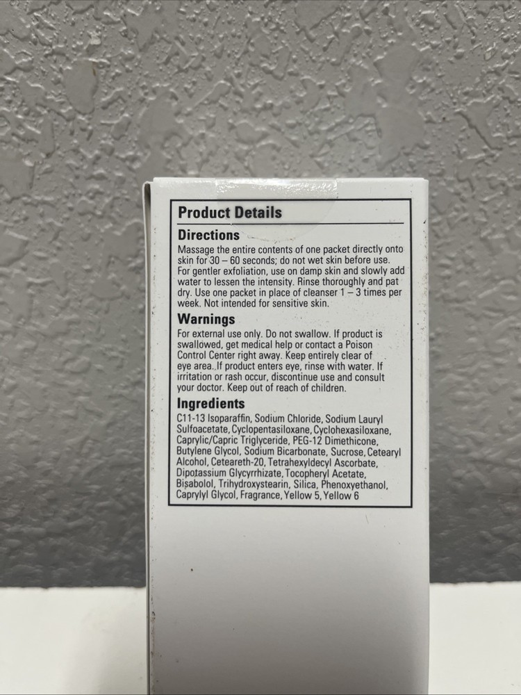 Rodan + Fields Enhancements Micro-Dermabrasion Paste 10 Packets New In Box