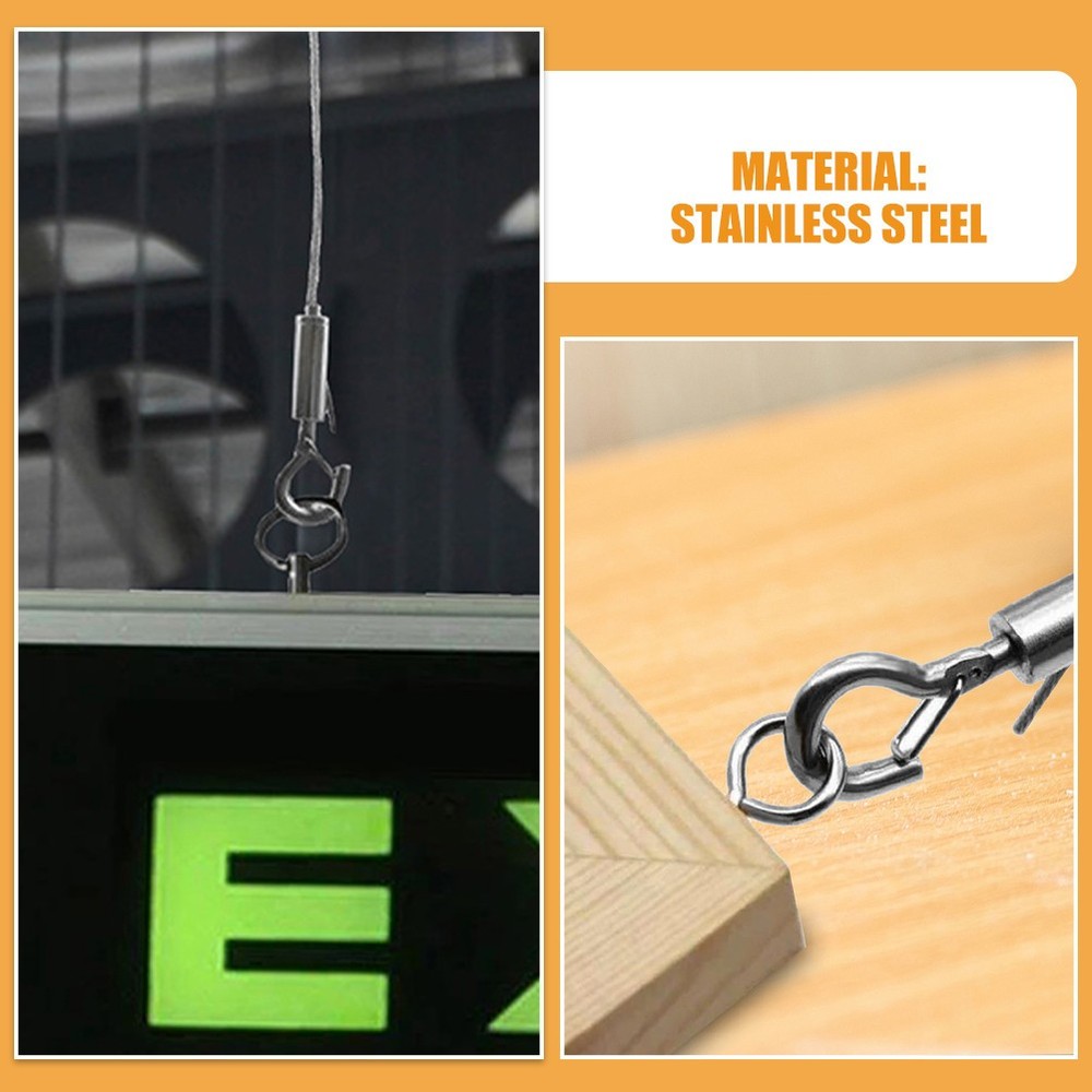 6 Pcs Adjustable Lamp Wire Frame Hanging Hardware Heavy Duty Light