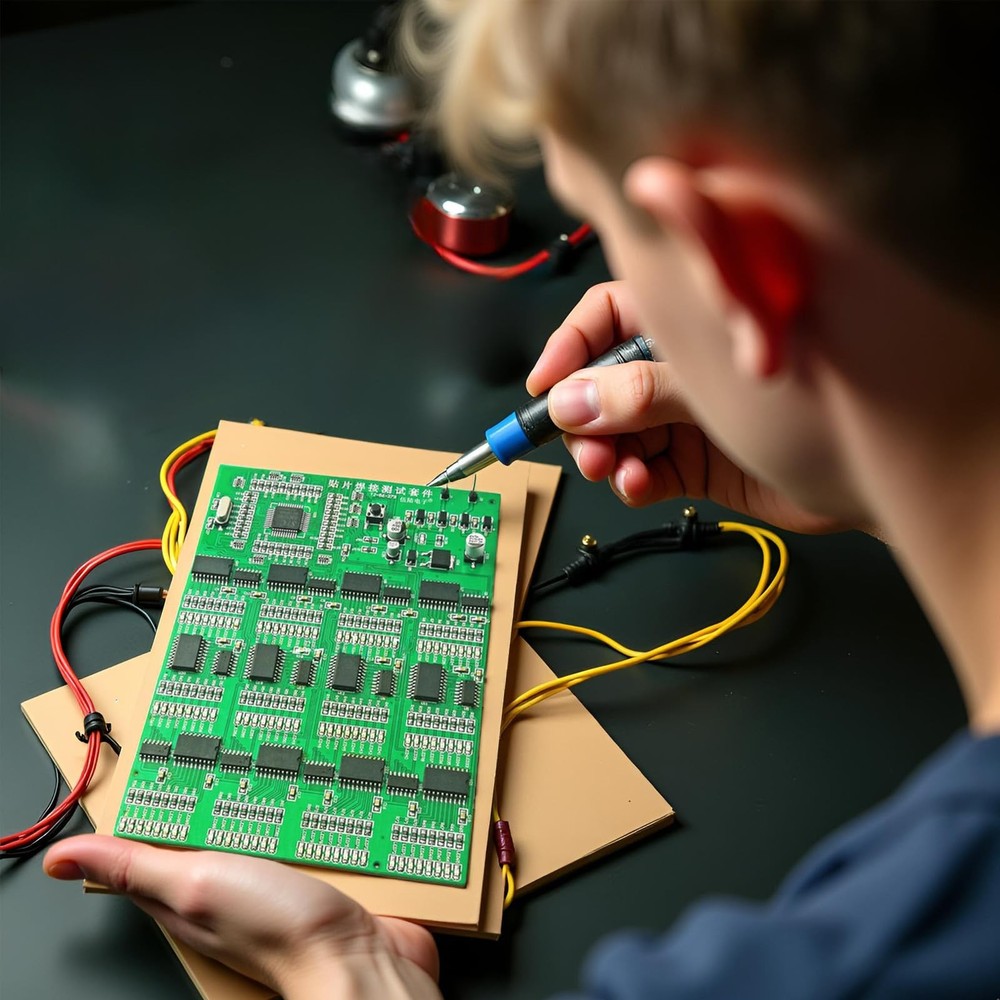 Advanced SMD/SMT Soldering Practice Kit, DIY Electronics Training Board with ...