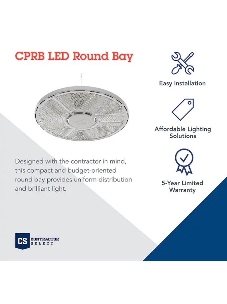 CPRB LED Round High Bay Lithonia Lighting White