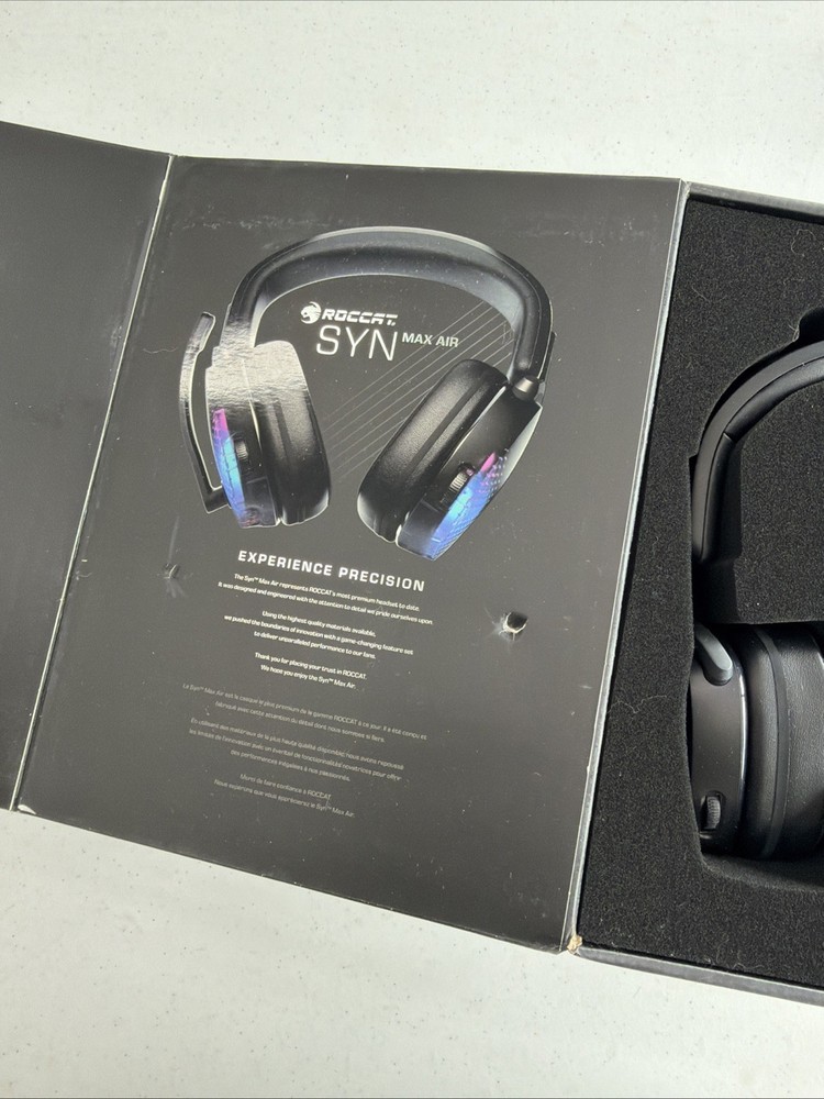 ROCCAT - SYN Max Air Wireless Gaming Headset for PC - Black