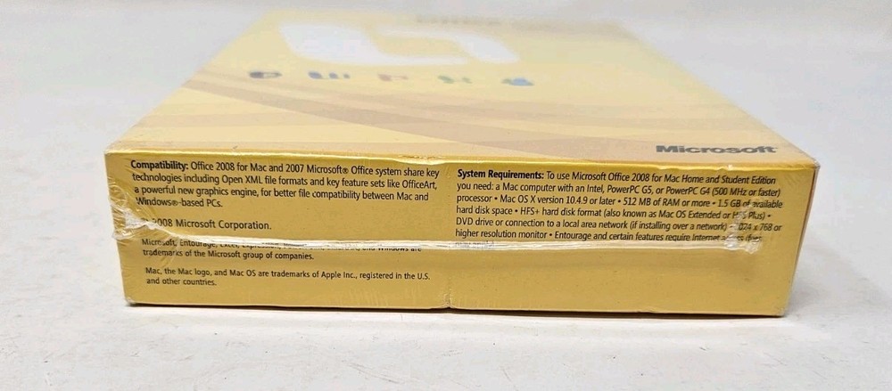 Microsoft Office 2008 Home & Student Edition for Mac Sealed