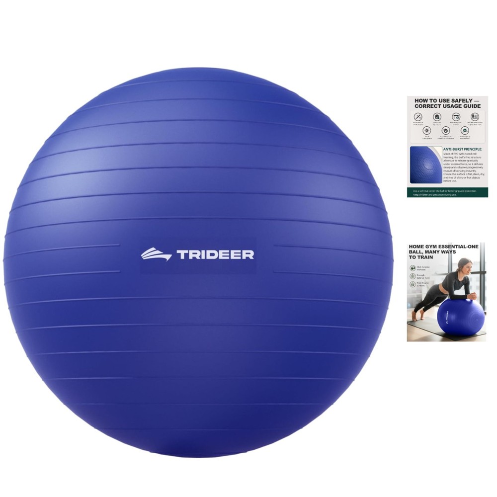 Versatile Exercise Ball: Non-Toxic & Burst-Resistant for Yoga and Active Sitting