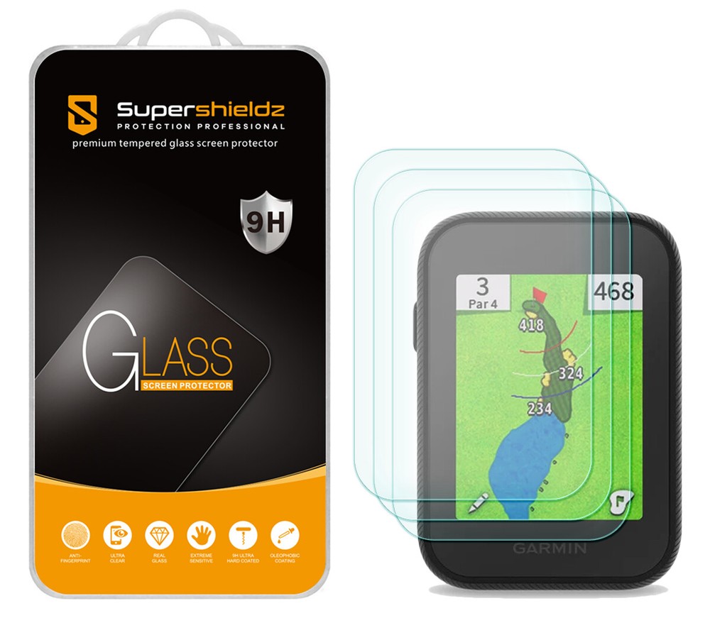 3X Supershieldz Tempered Glass Screen Protector for Garmin Approach G30
