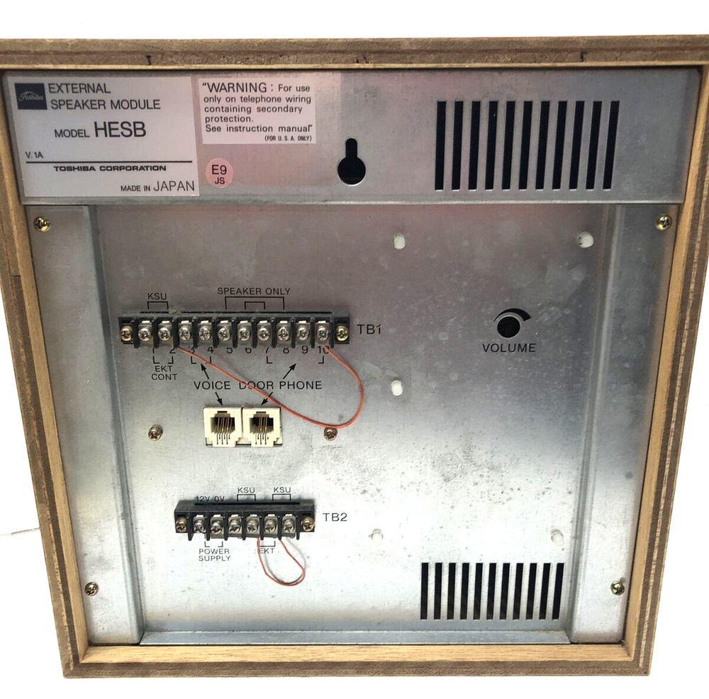 Vintage Toshiba External Speaker, Model HESB, new (E4)