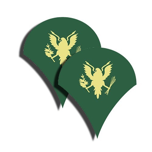 ARMY Rank Specialist Sticker  -  Military Dye Cut Decal - 2 Pack MR 003