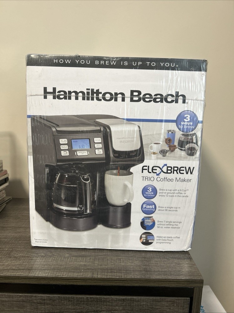 Hamilton Beach FlexBrew 2-Way Coffee Maker - Black New