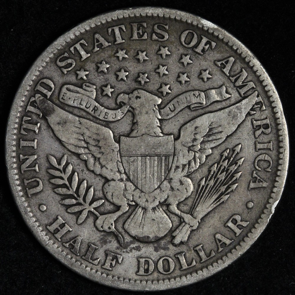 1899 Barber Silver Half Dollar FINE+/VF E201 STV