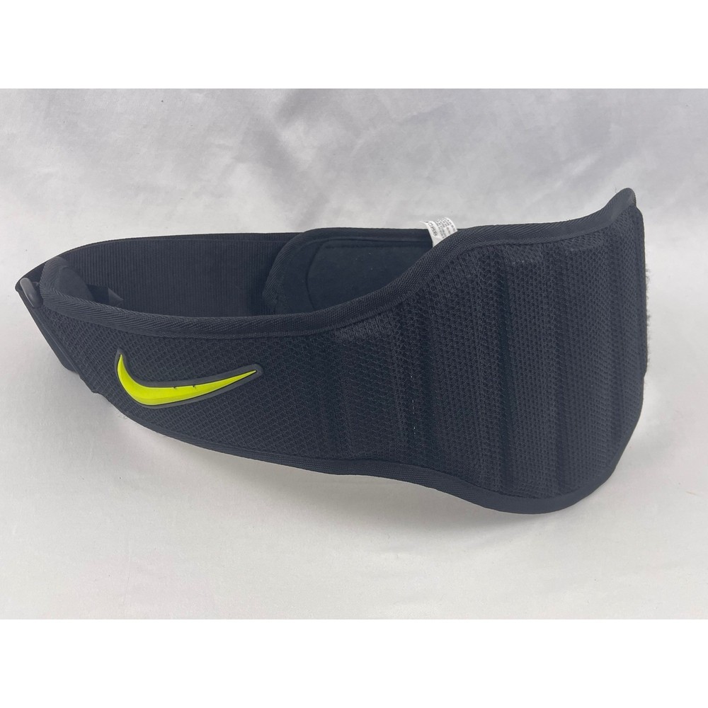 Nike Structured Training Belt Black Volt Neon Yellow Weightlifting Large