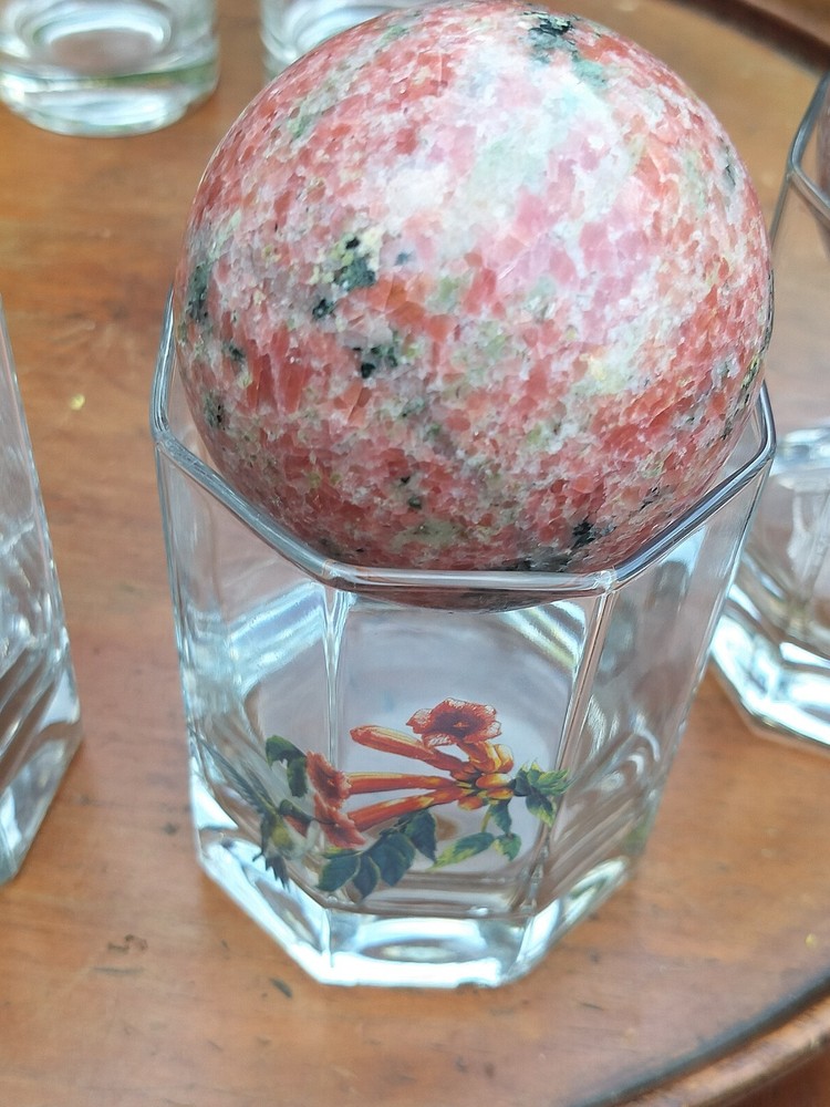 3" Polished Rose Granite Spheres/Balls