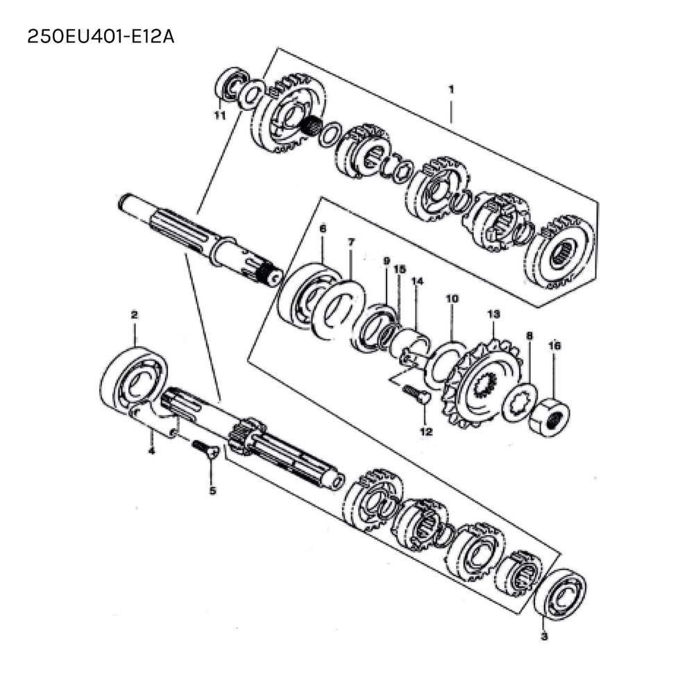 Mutt RS-13 250 EU4 2017 - 2020 Transmission Washer ref no.7