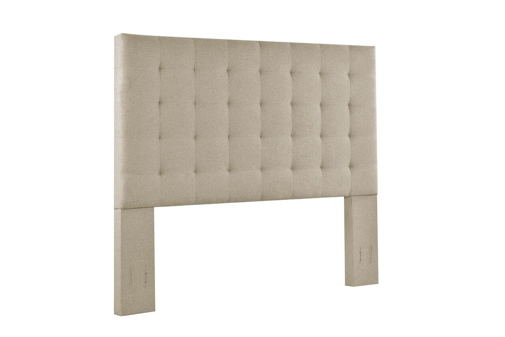 Full/Queen Bed Size Elise Beige Upholstered Bolt-On Headboard