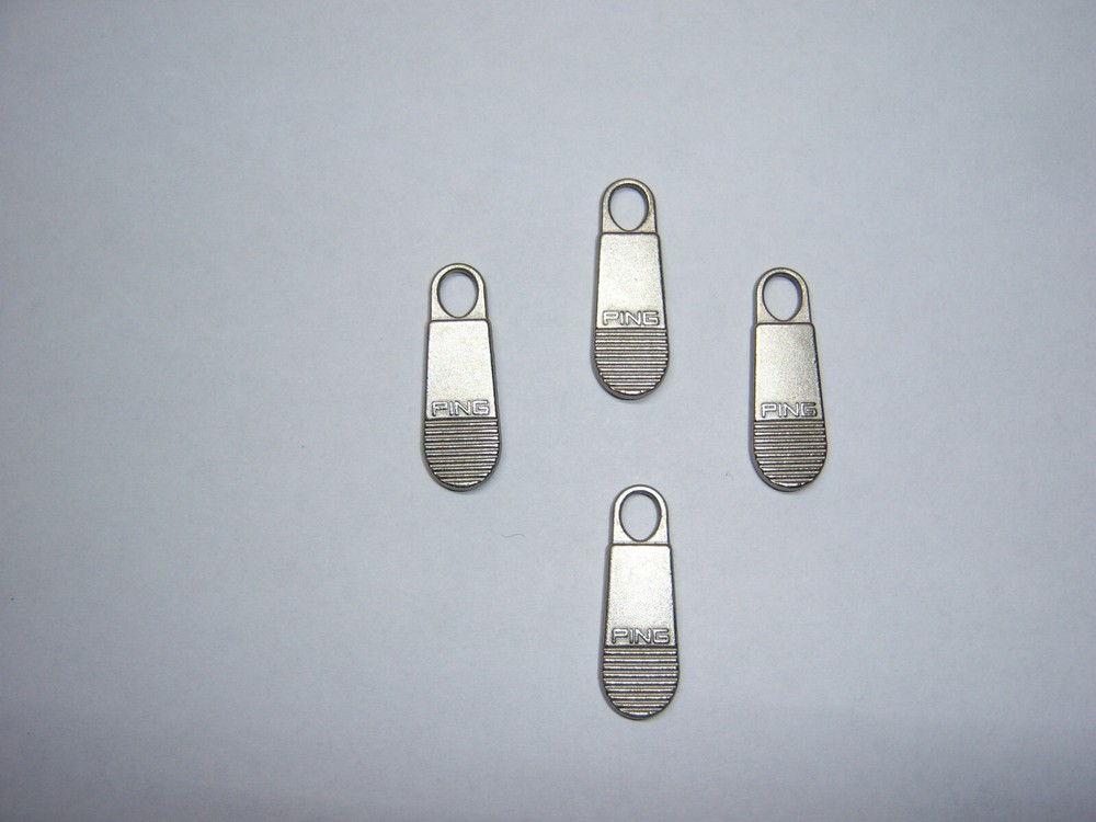 New Metal Ping Zipper Pull " Lot of 4 Pulls "