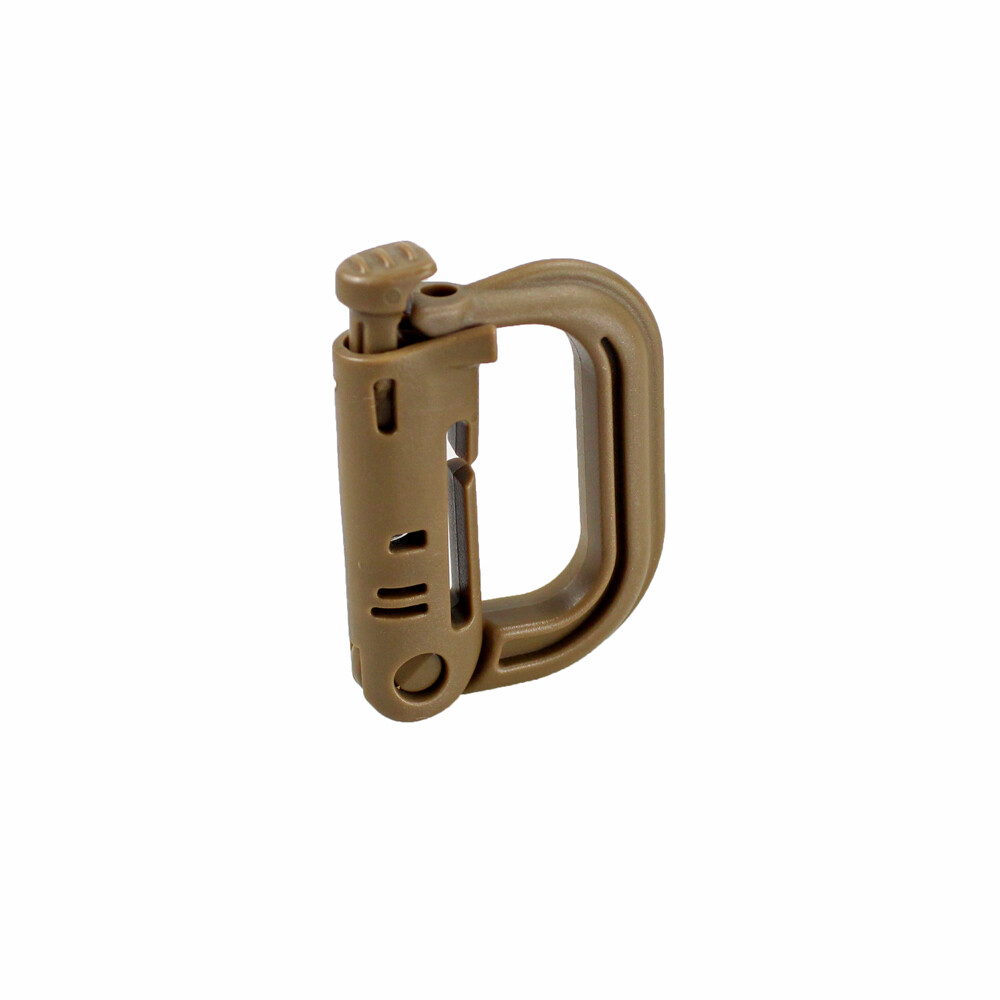 5pcs Attach Quickdraw Shackle Carabiner Clip Molle Webbing Backpack Buckle Snap