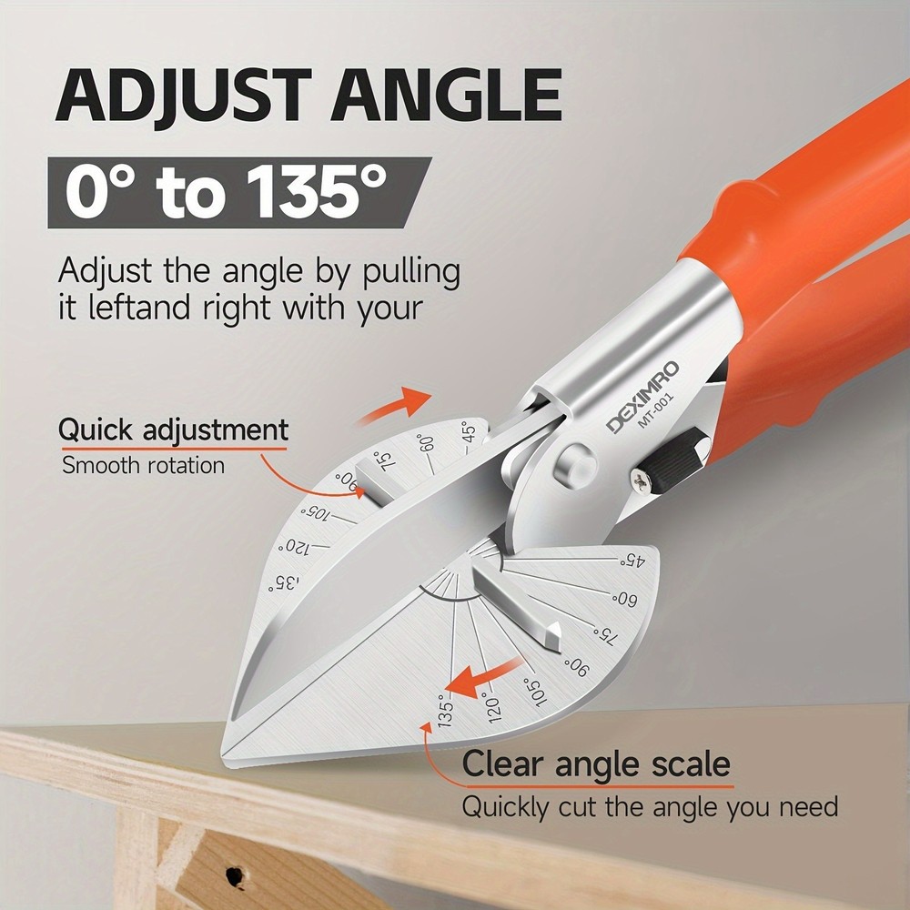 Adjustable Angle Cutter - 0°-135° Precision Cutting, Durable and Sturdy