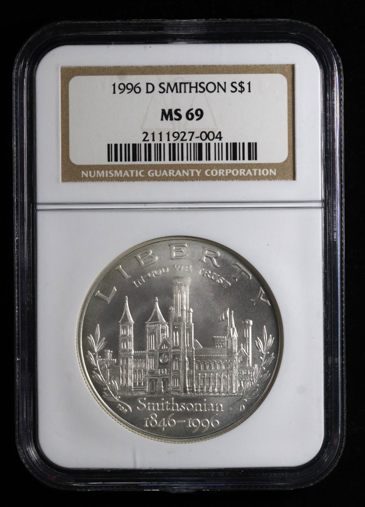 1996-D $1 Smithsonian Commemorative Dollar NGC MS69