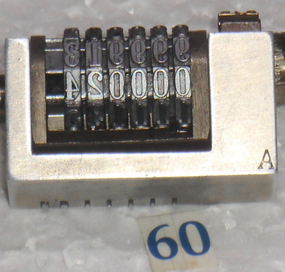SUNUM | letterpress numbering machine | 60