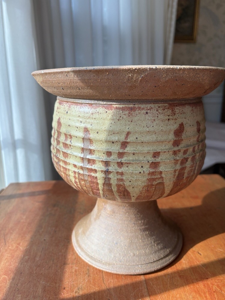 Studio Pottery Planter Artist Signed