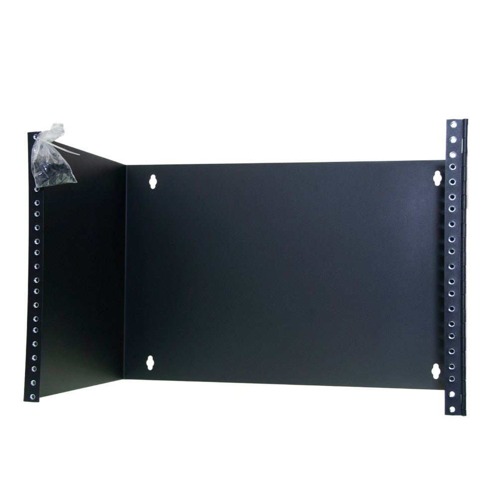 Rackmount Patch Panel Hinged Wall Bracket, 7U for Network Connections
