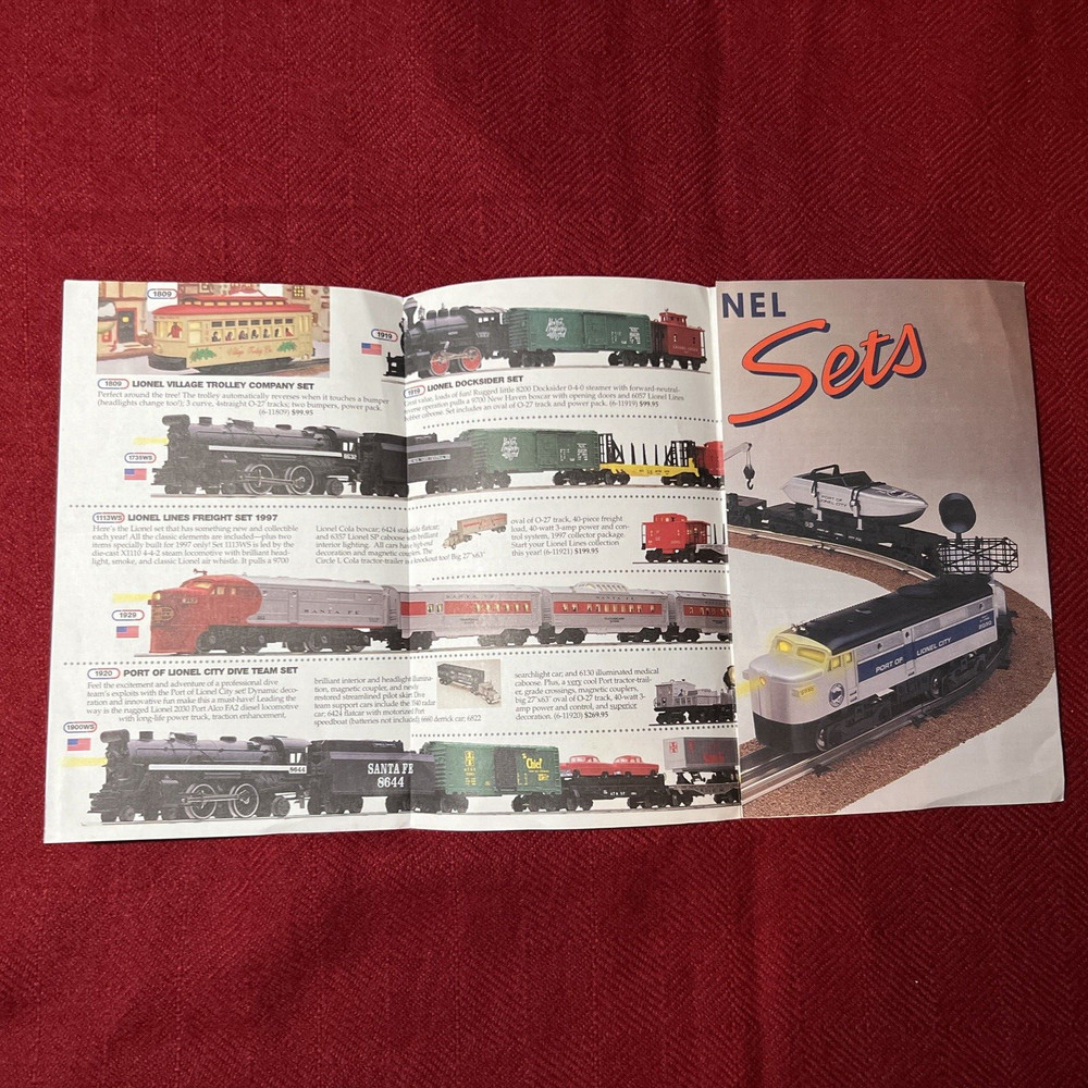 LIONEL TRAIN SETS 1996 BROCHURE