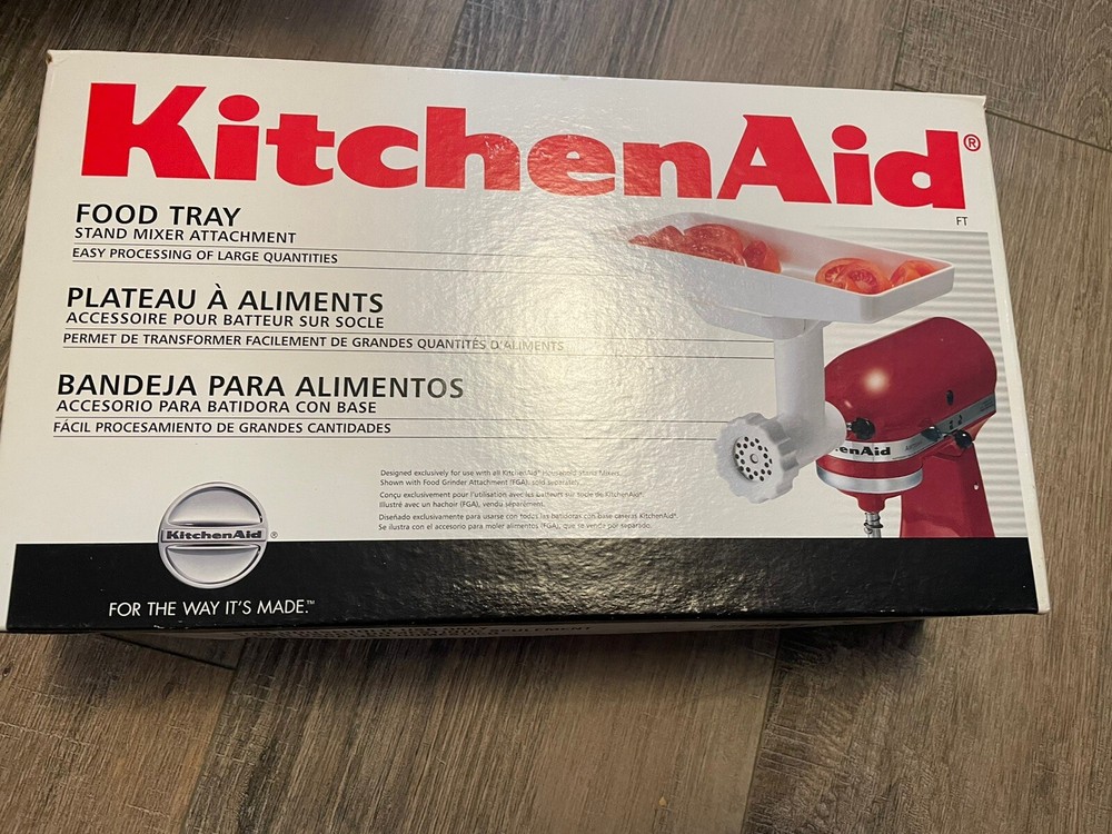 Kitchen Aid Food Tray Stand Mixer Attachment White Sturdy Plastic B-e16