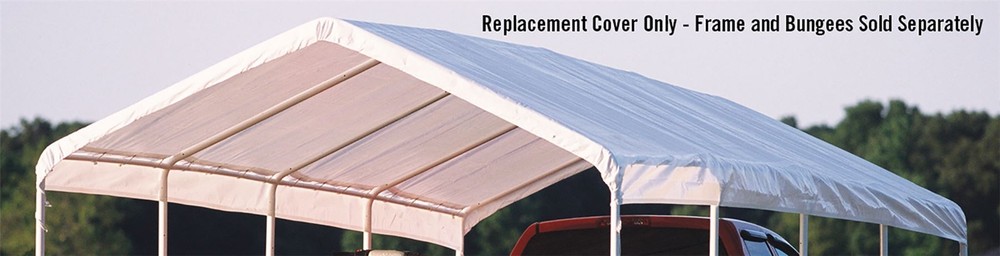 Canopy Replacement Cover 12 x 26 White. Frame Sold Separately.