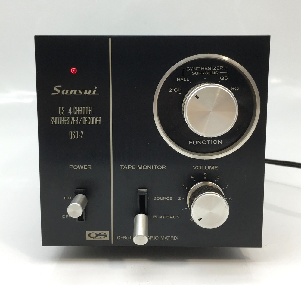 【Tested】 Sansui QSD-2 QS4 Channel Synthesizer Decoder Vintage Quadraphonic Japan