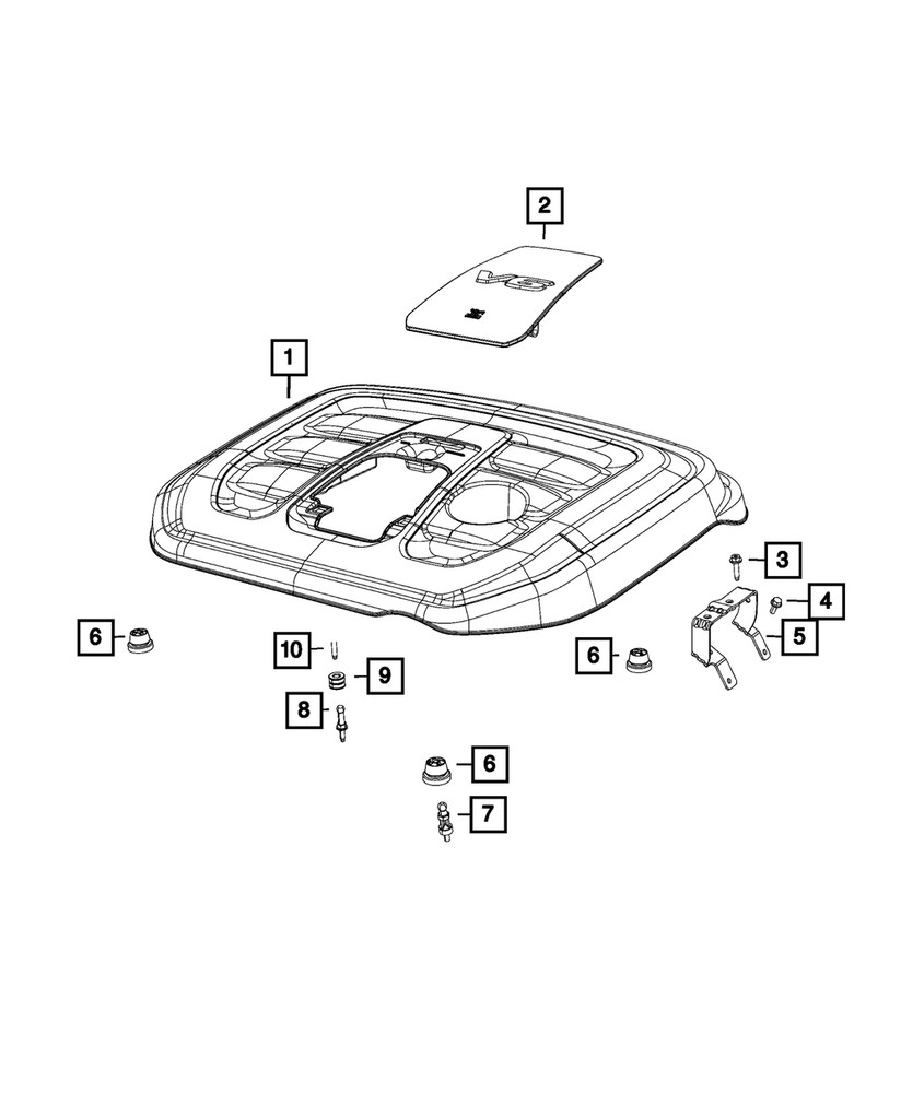 Genuine Mopar Engine Cover Attach Ball Stud 6509494AA