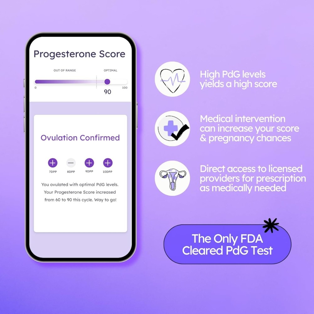 Clinically Proven 20 Count PdG Strips for Home Ovulation Confirmation