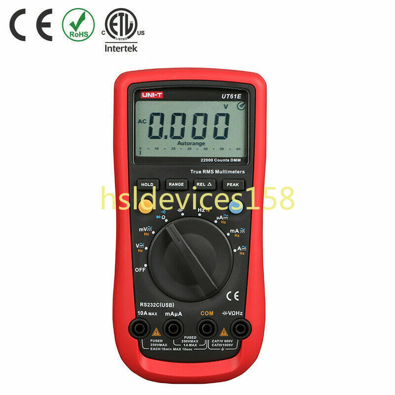 1x Digital Multimeters AC/DC Modern Digital Auto Ranging Multimeters K UT61E