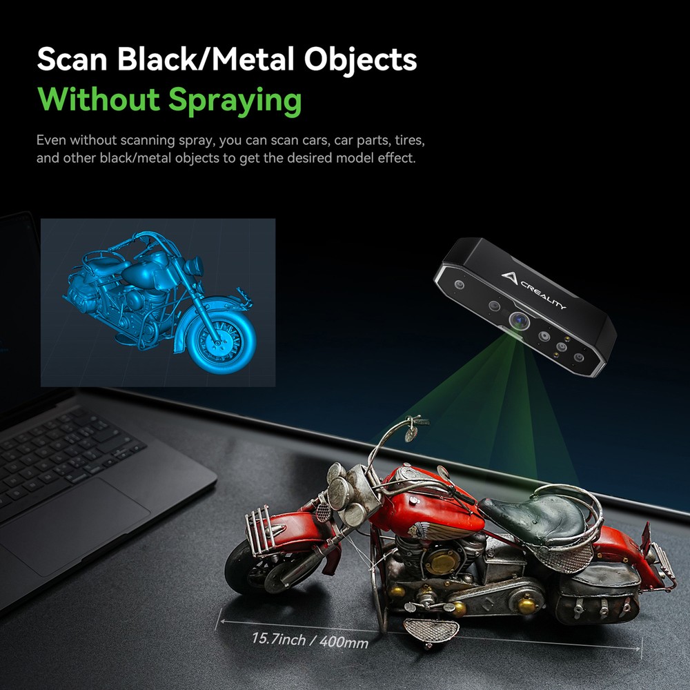 Creality CR-Scan Otter 3D Scanner 24-Bit Full-Color for iOS Android Windows W5L2