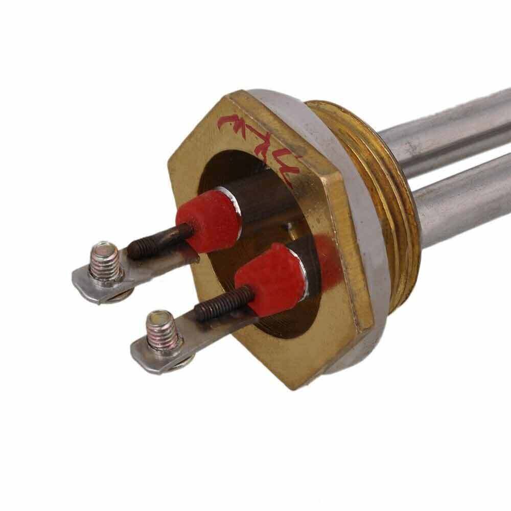 3000W AC 220V Stainless Steel Heating Element Electrical Water Heater Tube 1"BSP