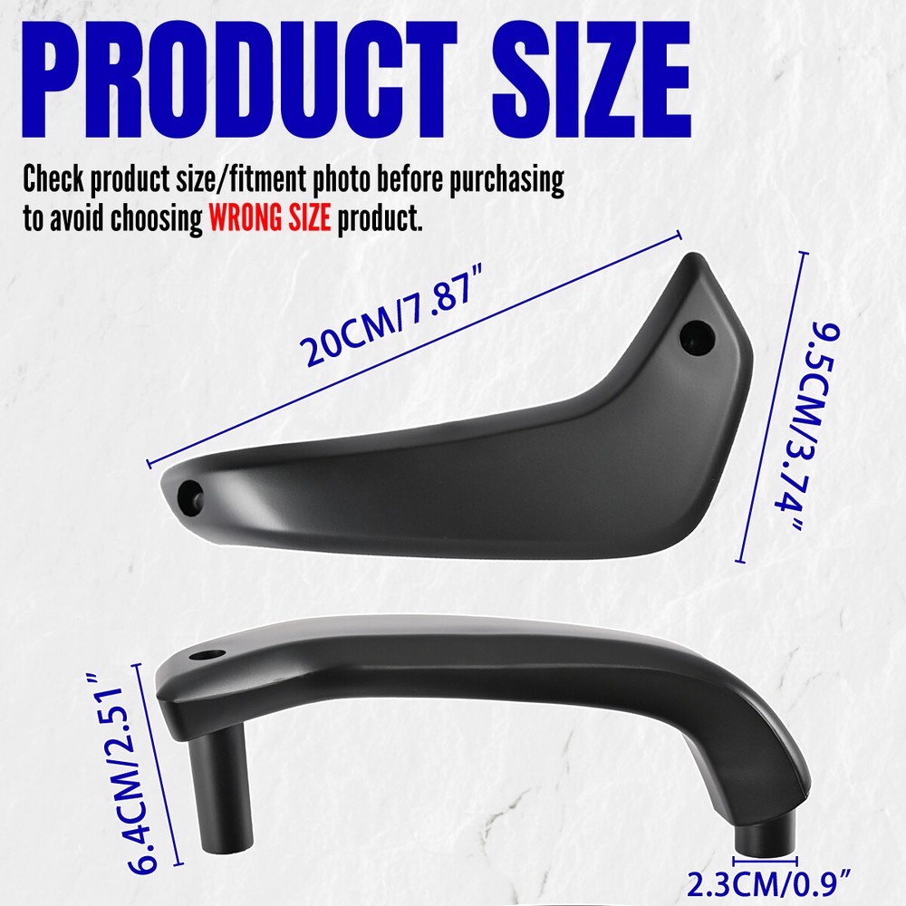 Left Driver Side Inner Door Pull Handle For Ford Fiesta 2011-20 Manual Window AB
