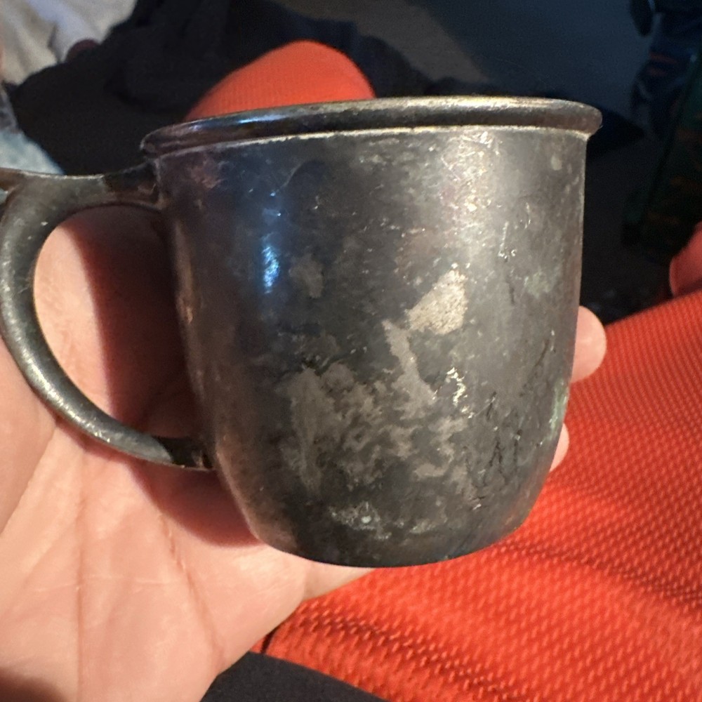 Wm. Rogers Silverplate Antique Cup 3135