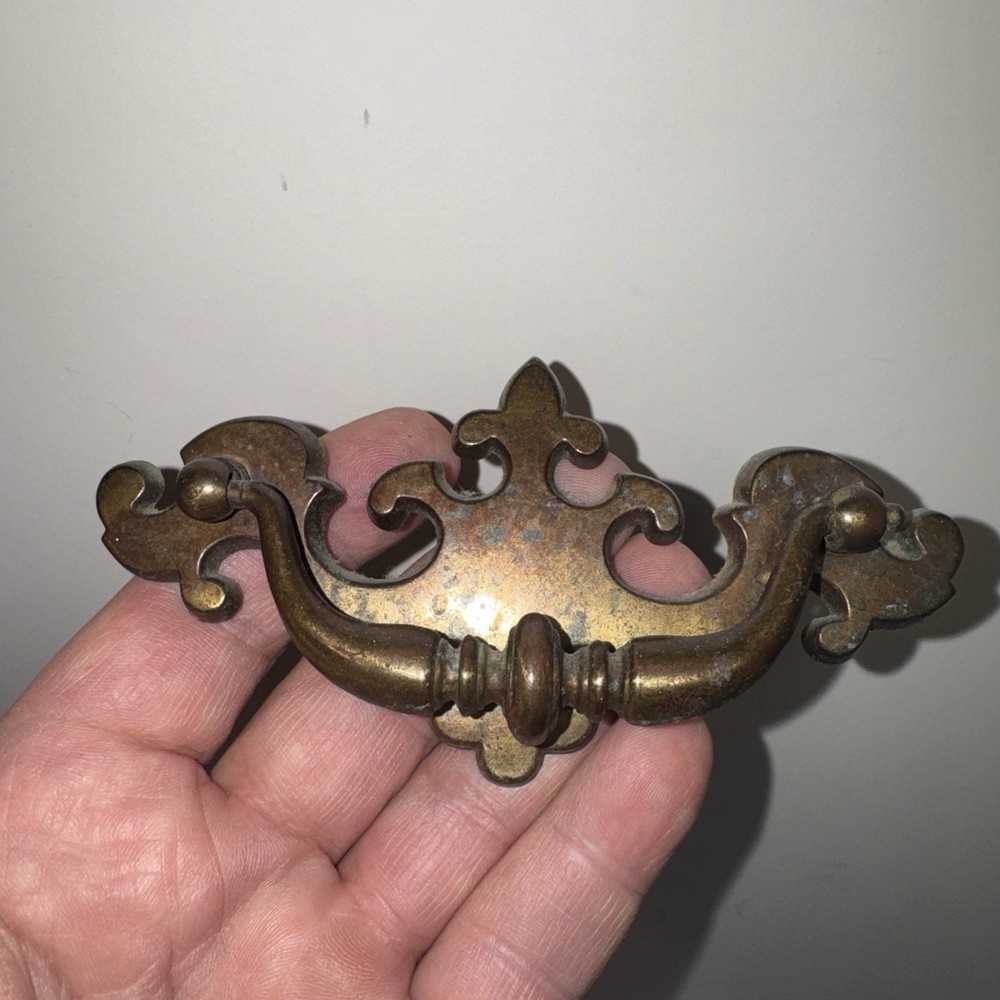VTG Brass # N2276 Chippendale Drawer Handles pulls.