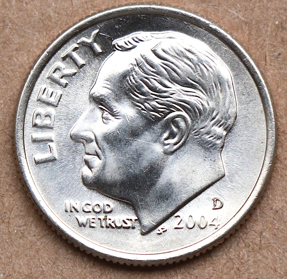 2004 D Roosevelt Dime BU