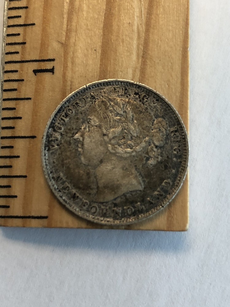 CANADA NEWFOUNDLAND 1899 20 CENTS SILVER COIN- EF