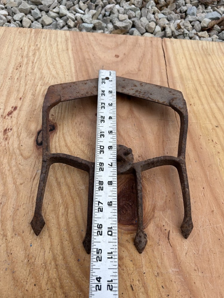 Cultivator Rake Head Rusty Rustic no handle Original Vintage Primitive Metal