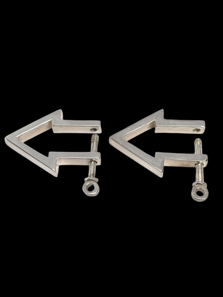 Solid Silver Shirt Shackles by Bullionboy Cufflinks That Show Commitment at Work