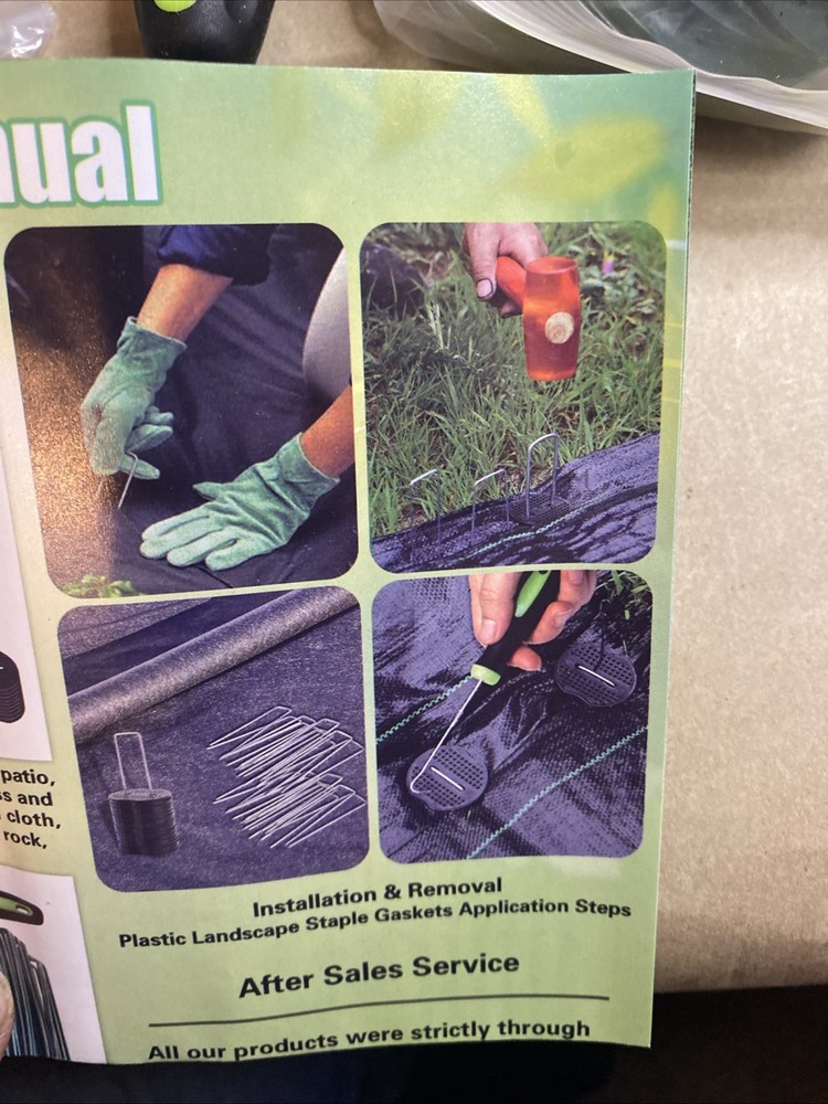 Artificial Turf Stakes Staples 50pcs plus Buffer Weed Stop Washers for Grass New