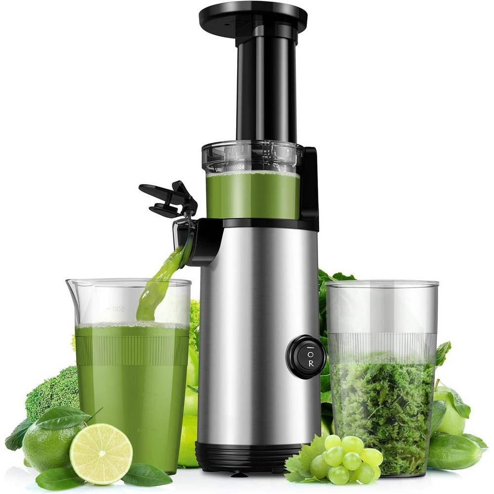 Compact Powerful Juicer – Easy-to-Clean Fruit and Vegetable Juicer, Low-Noise
