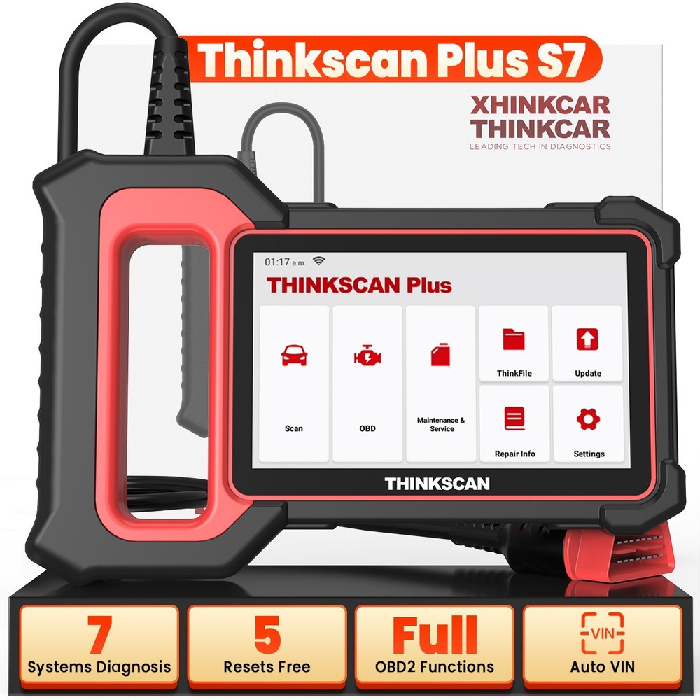 2026 Thinkscan Plus S7 Car Diagnostic OBD2 Reader Scanner Free Lifetime Update