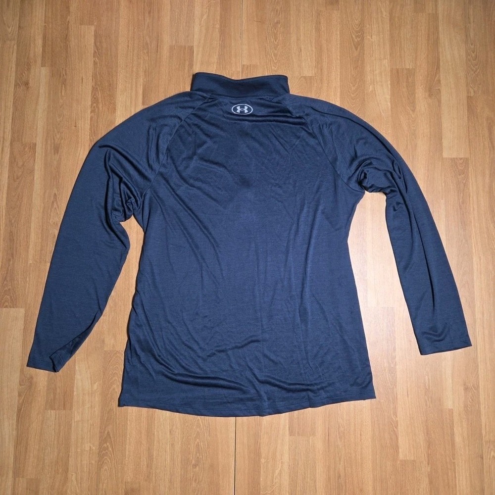 UNDER ARMOUR Navy Blue Performance Stretch 1/4 Zip Pullover Small XXL Mens