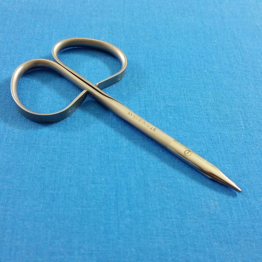 O.R GRADE RIBBON TYPE HANDLE STEVENS TENOTOMY MICRO SURGERY SCISSORS 4" STRAIGHT